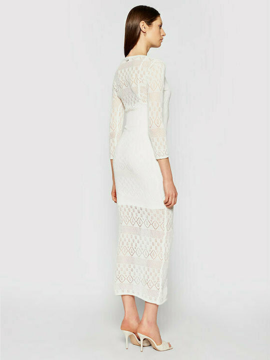 Guess Maxi Dress Knitted White