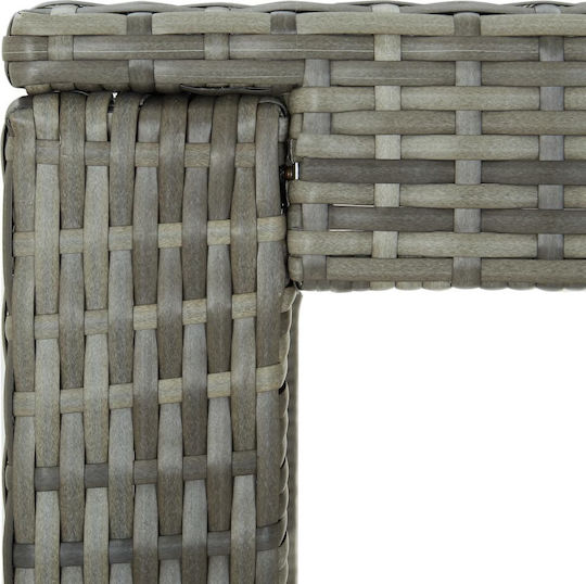Masa Bar pentru spații exterioare Ratan Gri 100x60.5x110.5buc