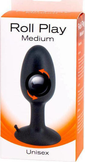 Seven Creations Roll Play Anal Plug Medium Anal Plug Medium Black 10cm