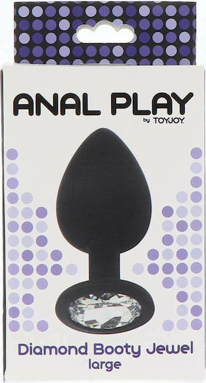 ToyJoy Diamond Booty Jewel Πρωκτική Σφήνα Large Διάφανη 9cm