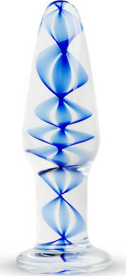 Gildo No.23 Anal Plug Blue Spiral 10.5cm