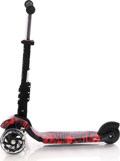 Lorelli Kids Scooter Foldable Smart 2021 3-Wheel with Seat for 3+ Years Red