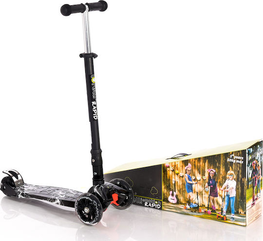 Lorelli Kids Scooter Foldable Rapid 3-Wheel for 5+ years Years Black