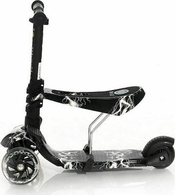 Lorelli Kids Scooter Foldable Smart 2021 3-Wheel with Seat for 3+ Years Black