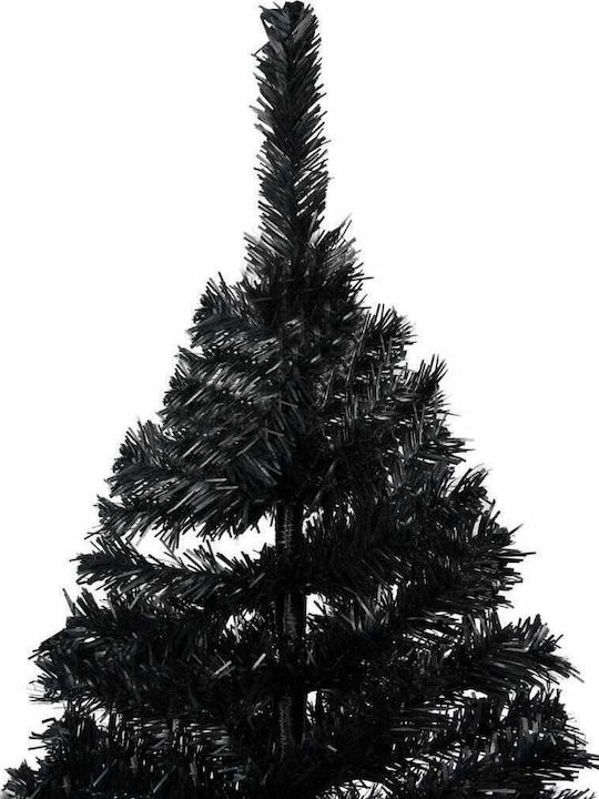 Christmas Black Tree with Metallic Base H180cm