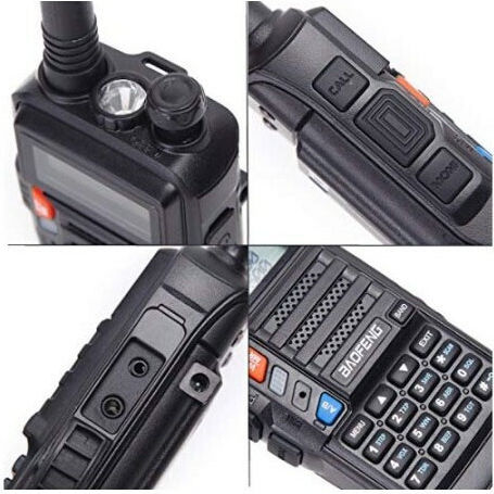 Baofeng UV-9S Transmițător Wireless UHF/VHF 5W cu Ecran Monocrom