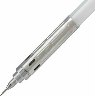 Pentel Graphgear 300 Creion mecanic de desen 0.7mm cu Radiera Alb