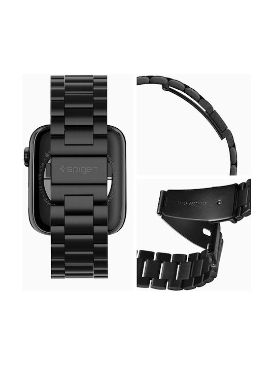 Spigen Modern Fit Λουράκι Ανοξείδωτο Ατσάλι Μαύρο (Apple Watch 44/45/46mm/Ultra 49mm)
