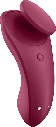 Satisfyer Sexy Secret Panty Vibrator Клитор Вибратор с Дистанционно Управление 8.2см Червен