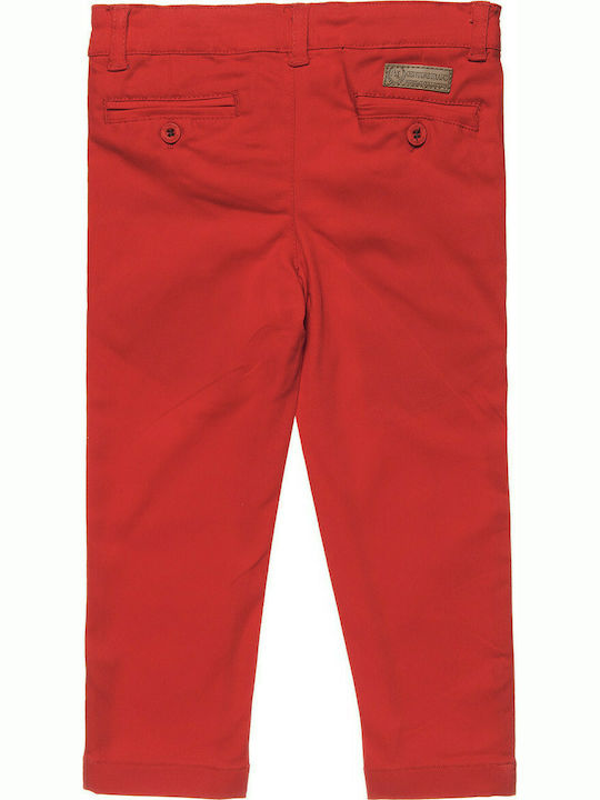 Alouette Kids Fabric Chino Trousres Red