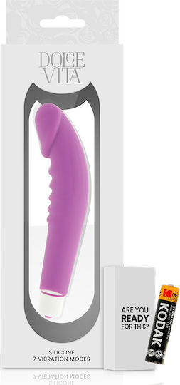 Dolce Vita Realistic Pleasure Ρεαλιστικός Δονητής 15.8cm Purple