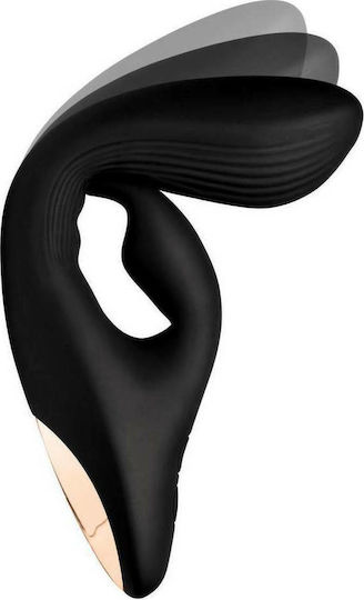 XR Wonder Vibes 7x Bendable Silicone Rabbit Mini Δονητής Rabbit 3.3cm Black