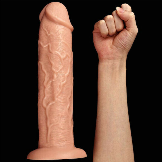 Lovetoy Realistic Long Vibrating Dildo Realistisch Vibrator 28cm Flesh