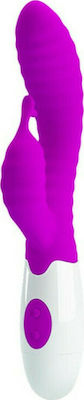 Pretty Love Pete Vibrator Iepurele 20cm BI-014705 Violet