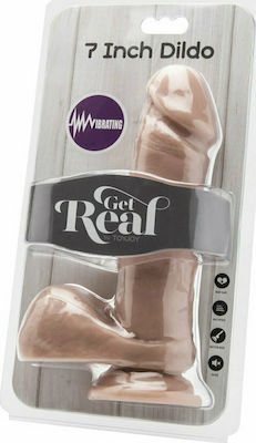 ToyJoy Cock With Balls & Remote Realistic Vibrator 17.7cm Carne