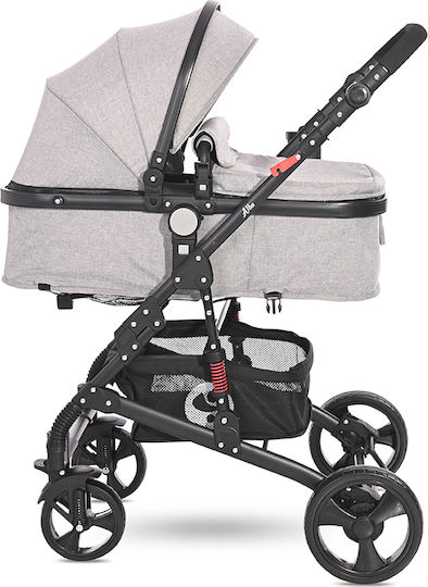 Lorelli Alba Adjustable 2 in 1 Baby Stroller Suitable for Newborn Gray 11.15kg