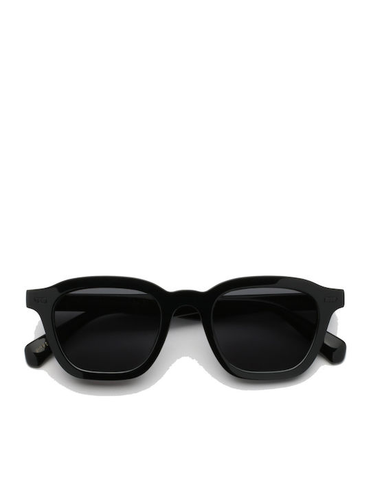 Gast Mente Sunglasses with Black Plastic Frame and Black Lens ME01