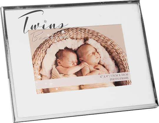 Bambino Mio Silver Plated Photo Frame Twins 15x10cm
