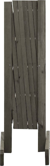 Foldable Garden Trellis made of Wood with Rhombus Grid Design in Gray Color 120x60cm