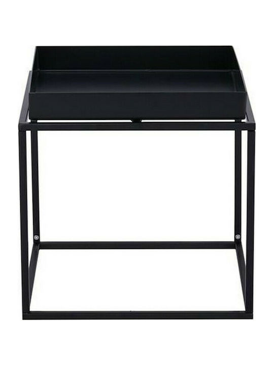 Square Side Table Black L40xW40xH41cm