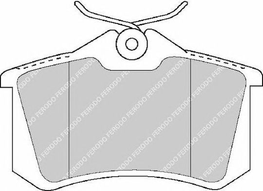 Ferodo Σετ Τακάκια Πίσω 4τμχ για Audi A1 / A2 / A3 / A4 / A5 / A6 / A8 Seat Altea / Arona / Arosa / Cordoba