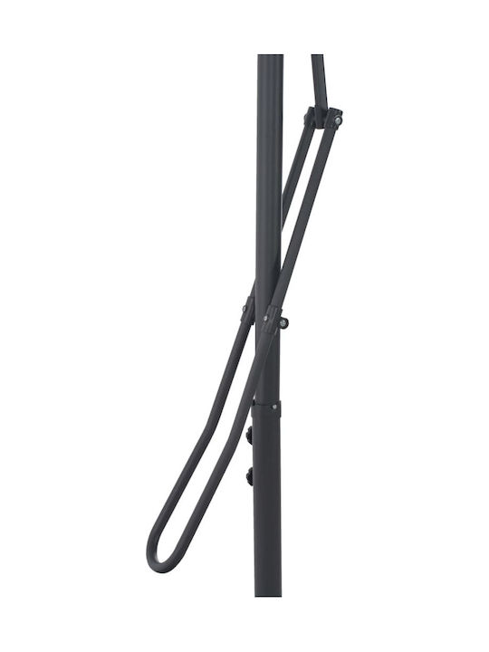 Hanging Square Garden Parasol Metal Terracotta 2.5x2.5xHeight 2.3m