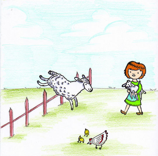 Crealign Stamps Stamps Animals Of The Farm for Children 4+ years old Years