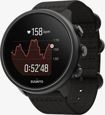 Suunto 9 Baro Titanium 50mm Waterproof Smartwatch with Heart Rate Monitor (Charcoal Black Titanium)