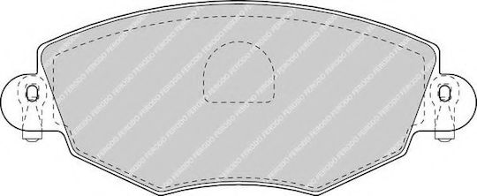 Ferodo Σετ Τακάκια Εμπρός 4τμχ για Ford Mondeo Jaguar X-Type