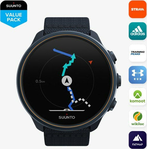 SUUNTO 9 PEAK GRANITE BLUE 暴れる TITANIUM