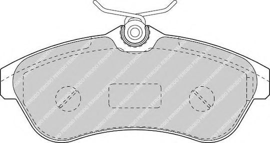 Ferodo Brake Pad Front 4pcs for Citroen C2 / C3 / C3 Pluriel