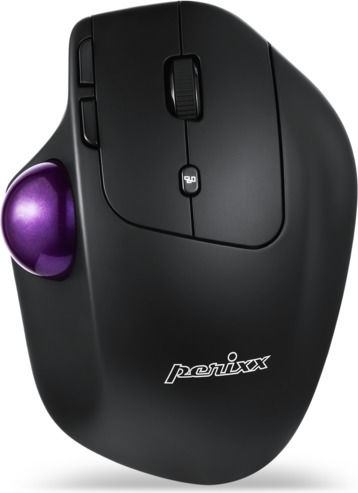 Perixx Perimice-720 Wireless Ergonomic Mouse with Trackball Black