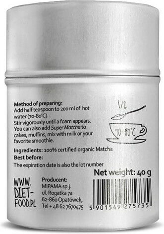 Diet-Food Matcha Τσάι Super 40gr