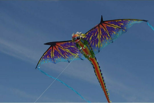 WindNSun 3D Drachen WindnSun 3D Drache Stoff mit Schwanz & Schnur 180x67cm 1Stück