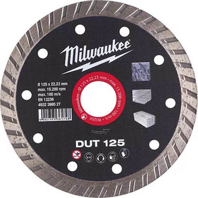 Milwaukee Δίσκος Διαμαντέ Slicer/Coarse Grater Disc Construction Materials 125mm 1pcs