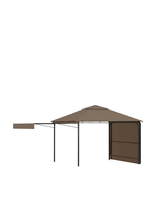 vidaXL Беседка Градина Taupe 3x3м