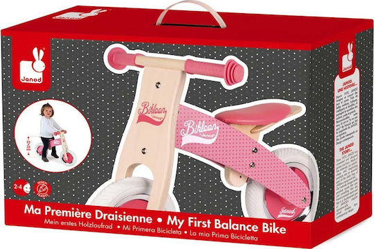 Janod Bicicletă de Echilibru pentru Copii Roz