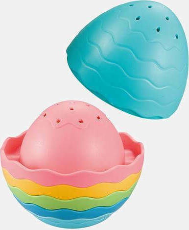 Tiger Tribe Stacking Game Egg Bath Toy for 18++ Months