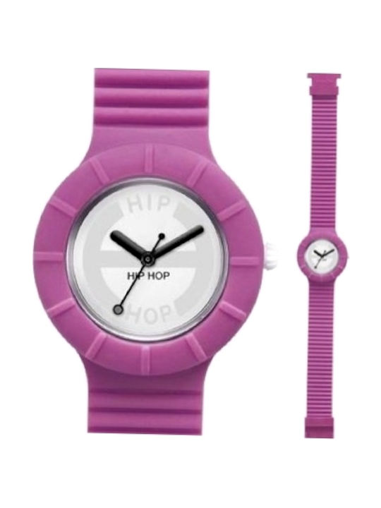 HipHop Watch with Purple Rubber Strap