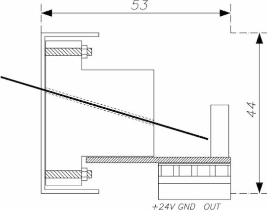 Aca Recessed Wall Card Switch Commands without Frame White