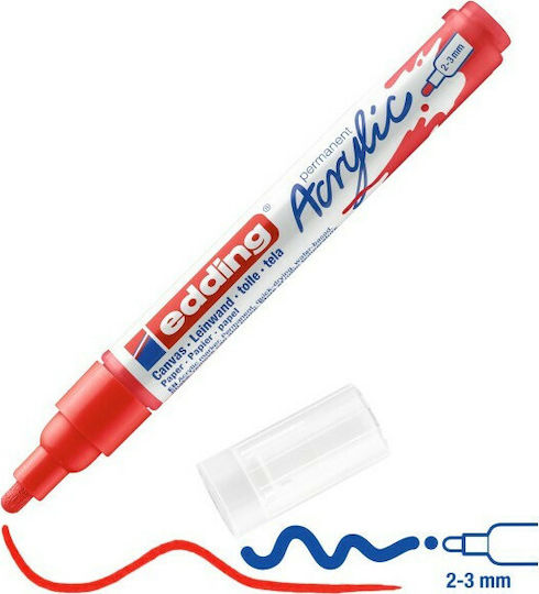 Edding 5100 Acrylic Marker 3mm Red