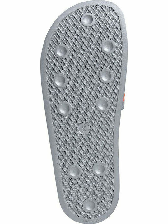 Adilette Men's Slides Halo Silver / Solar Red