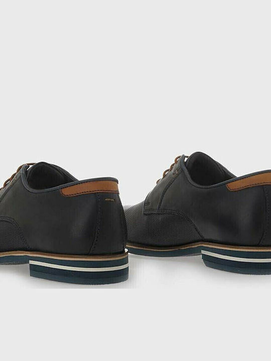 Men's Leather Casual Shoes Blue