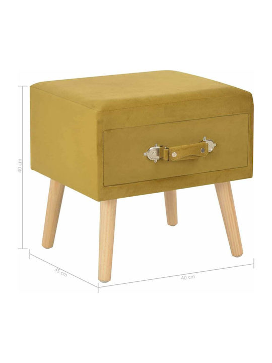 Nachttische Mustard 2Stück 40x35x40cm