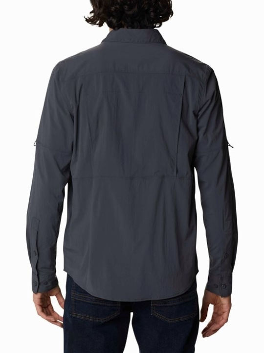 Columbia Newton Ridge Men's Shirt Long Sleeve Cotton Black