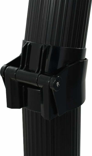 vidaXL Ντουζιέρα Πισίνας Ηλιακή από PVC 23x15εκ. Μαύρη 91719