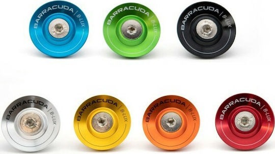 Barracuda B-Lux Decorative Rings for Protective Sliders Silver Mushroom Decorations CP002