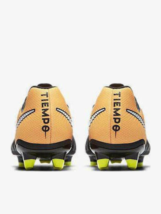 Tiempo Legend VII FG Παιδικά Ποδοσφαιρικά Παπούτσια με Τάπες Μαύρα