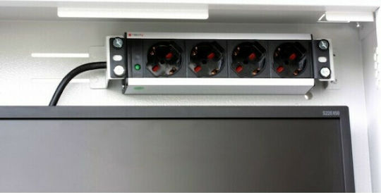 Techly Αξεσουάρ CCTV Επιτοίχια Καμπίνα Ασφαλείας για DVR Γκρι ICRLIM08