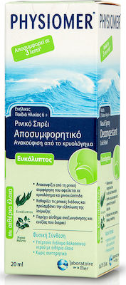 Physiomer Hypertonic Eucalyptus 6+ Years Nasal Spray with Sea Water for the Whole Family 20ml